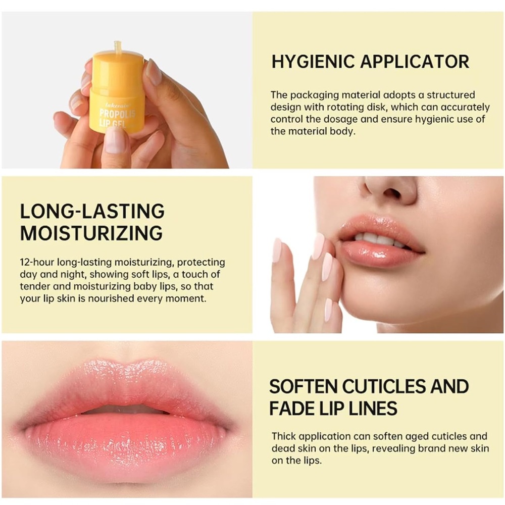 Propolis Honey Lip Butter Hydrating Overnight Lip Balm Sanitary Twister (2 Pack) - Picture 6 of 8
